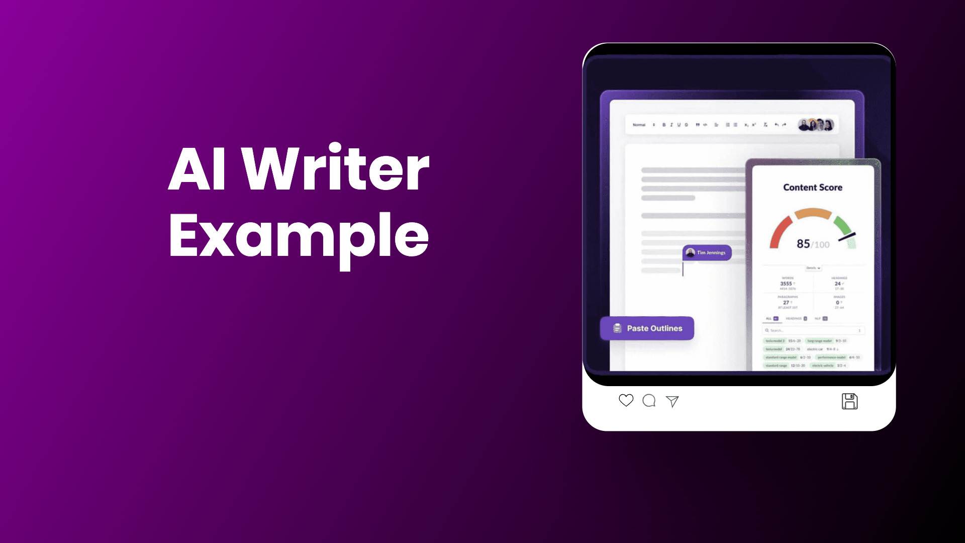AI Article Writer example.