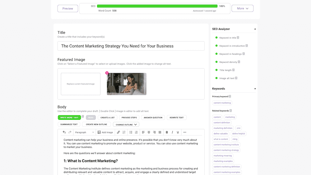 A screen shot of a website with a green and white background.