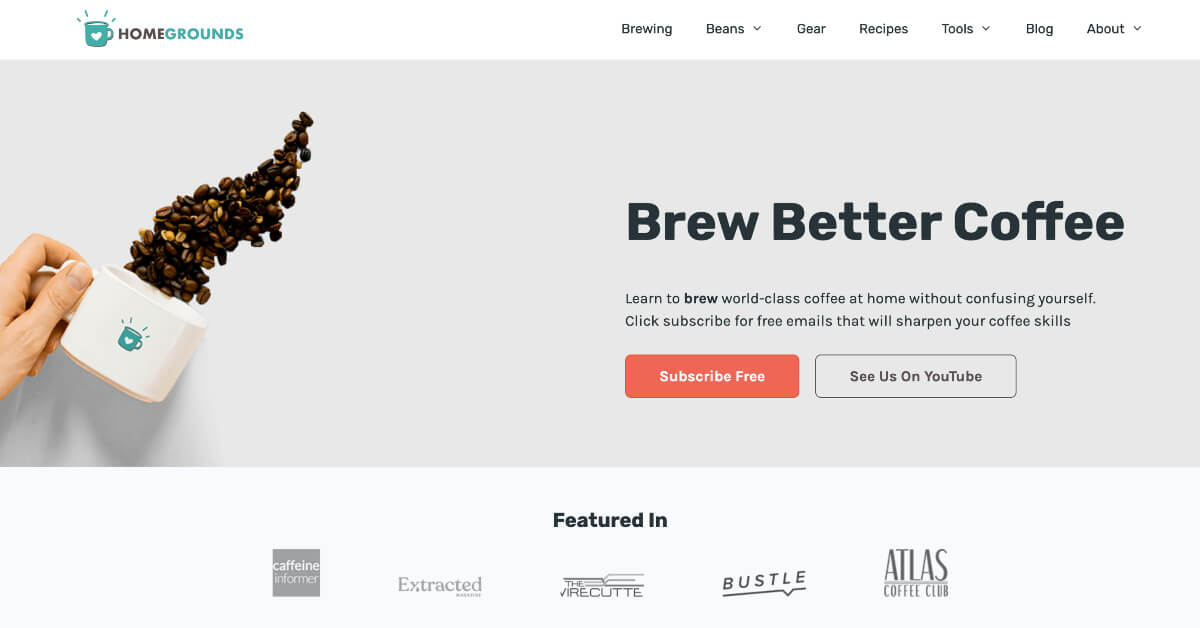 WordPress theme designed for amazon affiliate associates to brew better coffee.