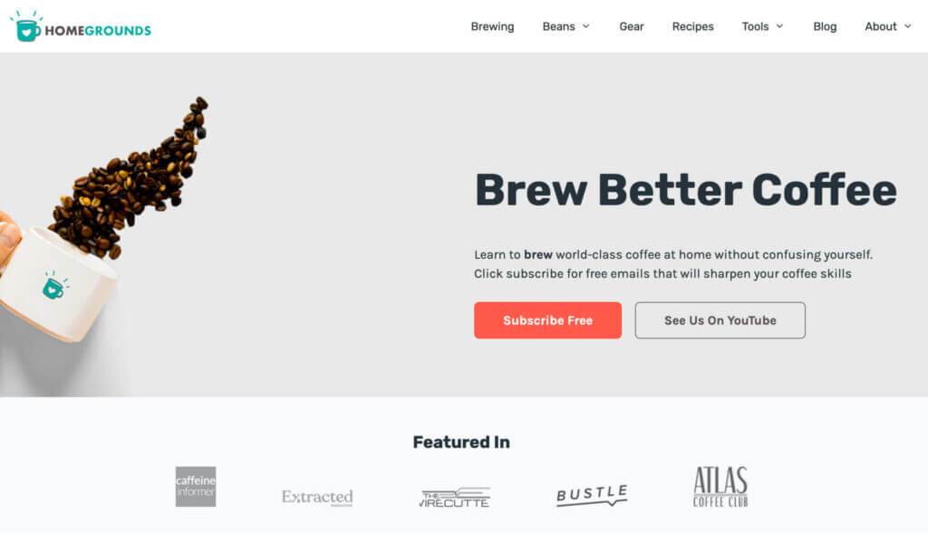 homegrounds Amazon Affiliate Site