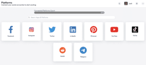 A screenshot of social media icons on a website, featured in a POSTLEY Review.