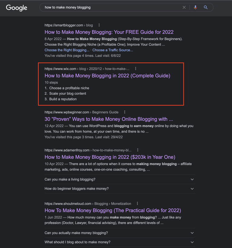 Learn how to make money blogging in 2019 while checking your blog's ranking on Google Search Engines.